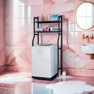 Badkamer Hoekrek Plank Grote Capaciteit Vrijstaande Opslag Toiletplanken Voor Badkamer