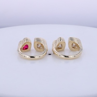 Anillo de Compromiso para Mujer Starsgem, Oro Amarillo de 10K, Diseño de Doble Corazón, Diamante de Laboratorio de 2ct, Corte Brillante, Certificado IGI, Color Rosa