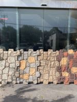 Panneau mural en pierre artificielle écologique 3D externe PU Crazy Slab Tile Culture Rock Faux Polyuréthane Panneau mural