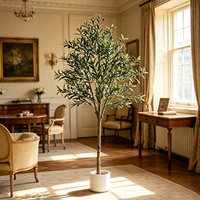 Arbre d'olivier artificiel, fausse verdure de style nordique pour mariage, salon, plante décorative, plusieurs pièces, vente en gros