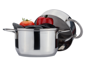 Hiking Camping Classic Stainless Steel Cooking <strong>Pot</strong> Set with Lid Induction Bottom Classic Design - Product Image 2