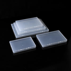 Boîte de rangement en plastique transparent, rectangulaire, format A4, organisateur de bureau transparent pour bijoux, cartes, emballage e-commerce - Product Image 3