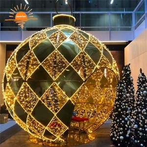 Arco de bola 3d grande impermeable, decoración para Parque, iluminación LED esférica para Navidad, iluminación temática - Product Image 4