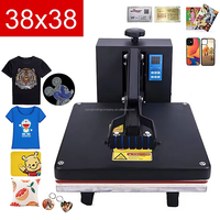 Presse à Chaud Semi-Automatique pour Vêtements Facile à Utiliser 15x15/38x38 Imprimante à Plat pour T-shirts