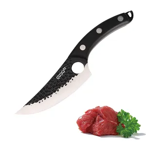 Knives Kitchen Knife QXF New Design 6 Inch Forged Handmade Kitchen Boning Knife Slaughter Knife Butcher Knife For Cooking