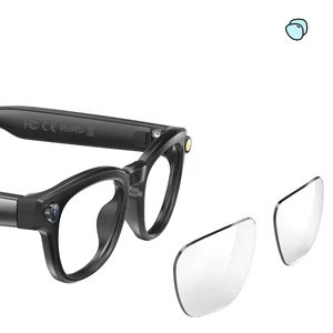 Lunettes Intelligentes Q8 BT WiFi IA avec Caméra 800MP 4K, Enregistrement Photo/Vidéo, <span class=keywords><strong>Traduction</strong></span> IA, Étanche IPX-6, Pliables et Automatiques - Product Image 1