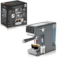 Machine à café expresso intelligente semi-automatique tout-en-un avec réservoir d'eau de 1,2 L, pression de 20 bars, commande tactile, vente en gros