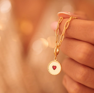 Breloque <span class=keywords><strong>Jammie</strong></span> Dodger en argent S925 plaqué or, émail rouge, pendentif biscuit, style vintage, pour l'heure du thé, à clipser, pour bracelets de bijoux pour enfants - Product Image 3