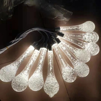 2025 haute qualité nouveaux accessoires de mariage acrylique 10 têtes lumineux goutte lustre mariage scène plafond décoration lumières