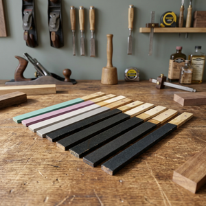 Juego de 8 limas planas ligeras con mangos de madera, varillas de lijado hechas en India para pulir y trabajar joyas - Product Image 2