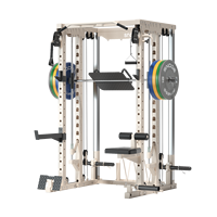 Snode - Accesorio de Polea Vertical (Lat Pulldown) de Acero Soldado Reforzado Todo en Uno para Máquina Smith, para Rutinas Completas de Musculación y Levantamiento de Pesas
