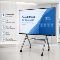 Tableau blanc interactif intelligent à écran tactile de 65, 75 et 86 pouces, rétroéclairage Mini-LED, fréquence de rafraîchissement 3840 Hz, vente chaude