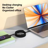 Câble magnétique USB-C HUGEEL 240W avec charge rapide PD et transfert de données pour téléphone, tablette, ordinateur portable – Kit de charge