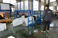 Nouvelle machine à glace en blocs automatique à réfrigération au sel de 10 tonnes/jour, personnalisable, en acier inoxydable 304, avec systèmes Emerson/Hitachi/Fusheng, pour usage commercial