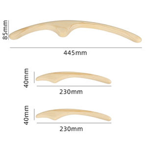 ชุดแท่งนวดแกะสลักร่างกายทำจากไม้ธรรมชาติ3ชิ้นสำหรับกำจัดเซลลูไลท์บนใบหน้า - Product Image 6