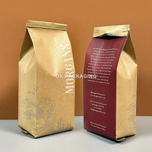 Bolsa <span class=keywords><strong>de</strong></span> Plástico Personalizada <span class=keywords><strong>de</strong></span> Mylar Mate Negro y Dorado <span class=keywords><strong>de</strong></span> 500 g para Refrigerios y Dulces, Bolsa <span class=keywords><strong>de</strong></span> Empaque para Café con Fondo Plano y Válvula - Product Image 4