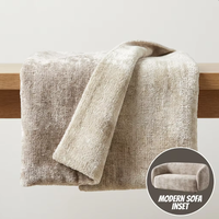 Tissu chenille uni 100 % polyester pour rembourrage de canapé, mobilier, rideaux, textile de maison, couleur personnalisée, vente en gros
