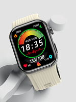 Reloj Inteligente con Medición de Presión Arterial, ECG, Detección de Caídas, Botón SOS, Pantalla AMOLED Cuadrada, Compatible con Android, Monitor de Sueño