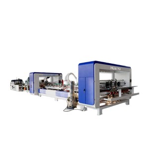 Máquina Integrada de Encolado y Grapado Totalmente Automática Huayu Machinery Equipment Tipo 1224 para el Procesamiento de Cajas de Cartón - Product Image 2