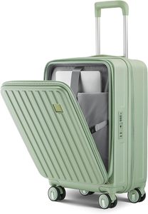Ensemble de bagages ABS 20/24/28 pouces avec roulettes pivotantes et serrure externe, valise rigide légère pour les voyages - Product Image 3