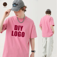 TT Stone Washed T-shirt personnalisé en gros blanc Vintage Tee graphique hommes surdimensionné T-shirt Hip Hop poids lourd lavage à l'acide T-Shirt