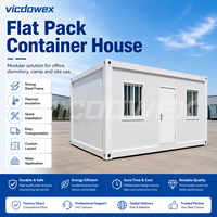 VICDOWEX Bâtiment modulaire préfabriqué en conteneurs à plat avec un design contemporain pour le camp de chantier