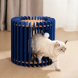 Premium Polyester Felt Cat Cave – Scratch Resistant Foldable Enclosed Cat <b>Bed</b> for Kittens & Large Cats - Product Image 5