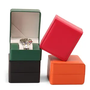 Wholesale Custom Logo Watch Packaging Box Luxury Elegant Handmade Watch Organizer Box Right Angle Watch Box With Logo