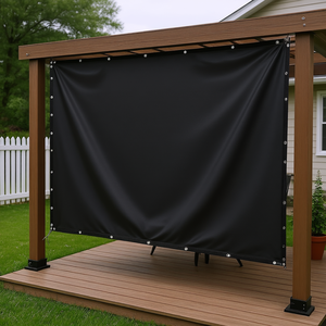 Cubierta para Pérgola de 10 x 12 Pies, 90% de Protección Solar, HDPE Negro, Pantalla de Privacidad para Patio y Jardín - Product Image 2