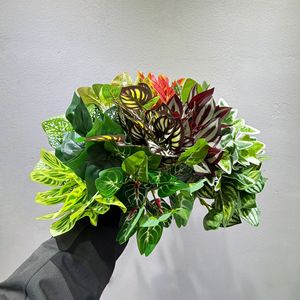 Lot de plantes artificielles Meng Jie, petites feuilles, 30cm-100cm, en plastique, pour décoration intérieure et extérieure, aménagement paysager - Product Image 1