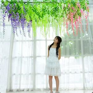 Chất Lượng Cao Handmade Wisteria Nhân Tạo Hoa Nho Thực Tế Hoa Cưới Trang Trí Nhỏ Cho Món Quà Tốt Nghiệp Bán Buôn - Product Image 2