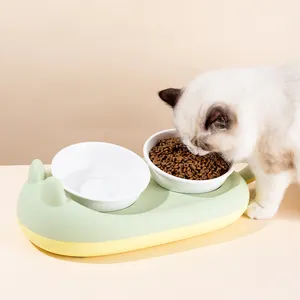 High Quality Stainless Steel Slow Feeder Luxury Designer Ergonomic Dual Pet Dog Bowl in Durability and Elegance Combined