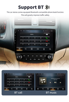 Radio Multimedia Android de 9 Pulgadas con GPS para Honda Accord 7 2003-2008, Android Auto, Carplay, Wifi, Pantalla, Reproductor de Navegación 4G