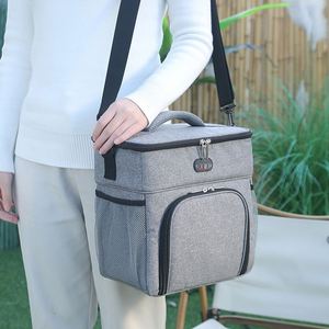 Sac isotherme carré en aluminium épais personnalisable pour aliments et boissons froides, idéal pour l'extérieur - Modèle Xx107 - Product Image 2