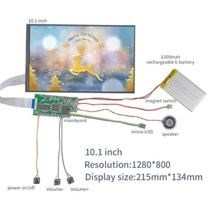 ใหม่ล่าสุดโมดูลวิดีโอ LCD พร้อมแผง PCB 10 นิ้ว IPS tft lcd touch 10.4 นิ้ว TFT LCD โมดูล 10.1" TFT