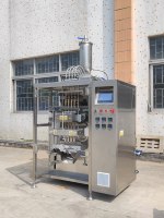 Empaquetadora automática de líquidos de sellado lateral de 3 líneas múltiples
