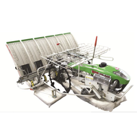 Transplanteuse de riziculture diesel à 4-6 rangs, type marche arrière, pour Kubota