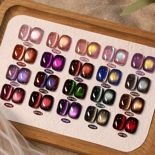 BORN PRETTY Professional Silk Cat Eye Gel Polish Sans TPO Trending Fall Colors Jelly Glitter Magnetic Vernis Gel UV Nail Polish