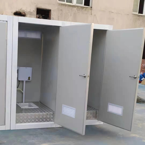 Cabina de inodoro móvil para exteriores de acero con panel sándwich VIP prefabricado de estilo moderno para adultos uso doméstico portátil - Product Image 6