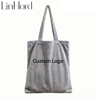 Sac fourre-tout en velours coloré, prêt à expédier, vierge et brodéable, sac à bandoulière polyvalent pour le quotidien, sac à main en flanelle