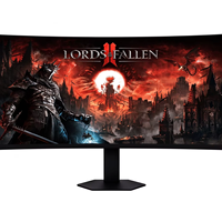 Nouvel écran d'ordinateur incurvé 34 pouces 4K75Hz HDR RGB avec support rotatif réglable en hauteur, ports DP/ pour usage professionnel au bureau