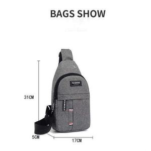 Men's <b>Chest</b> Bag New Youth Student Waist Bag Leisure <b>Small</b> Backpack Sports Trend Solid Color Single Shoulder Messenger Bag - Product Image 6