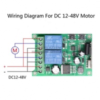 DC12V 24V 36V 48V 433Mhz 1000M RF sans fil télécommande commutateur relais 2CH Mulfuncon récepteur Garage rideau moteur lumière LED