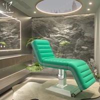 Lit de beauté électrique de luxe Table de massage réglable en hauteur Rotation à 360 ° Lit de massage facial de beauté
