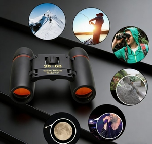 Vente flash Jumelles professionnelles 30*60 Jumelles pliables de poche compactes haute puissance pour l'observation des oiseaux Camping Télescope - Product Image 6