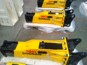 SOOSAN SB 43 BOX Mini Excavadora Retroexcavadora Minicargadora Tipo de caja Martillo hidráulico Nueva condición que incluye cincel - Product Image 3