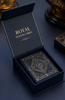 Cartes à Jouer Personnalisées de Luxe en Papier avec Dorure Verte et RFID, Taille Personnalisée et Design Unique, Portables pour Cadeaux Familiaux et Fêtes