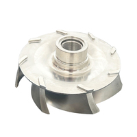 Pièces automobiles en aluminium sur mesure usinées CNC, turbine usinée CNC avec usinage CNC 5 axes de précision, turbine en billette 316 Ti, services CNC