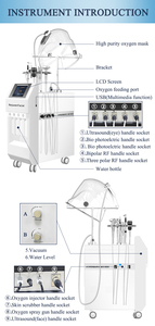 Nouvel appareil multifonctionnel d'hydrodermabrasion à oxygène pour le visage, machine professionnelle de beauté pour une hydratation profonde et une peau élastique - Product Image 3