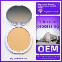 Poudre compacte pressée personnalisée OEM/ODM transfrontalière à marque privée, longue tenue, fini mat, contrôle du sébum, anti-agglomération, pour tous types de peaux